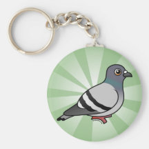 Cute Rock Pigeon Keychains