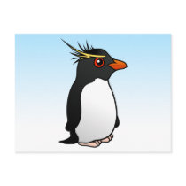 Cute Rockhopper Penguin Post Card