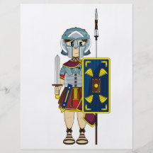 Cute Roman Gladiator Flyer