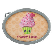 Cute Romantic Cupcake Belt Buckle