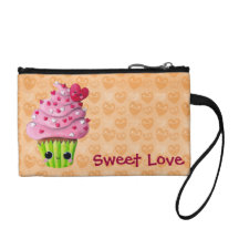 Cute Romantic Cupcake Change Purses