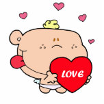 Cute Romantic Cupid Love Baby Boy photo sculptures