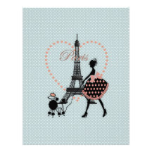 Cute romantic vintage girl silhouette walking letterhead template