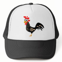Cute rooster trucker hat