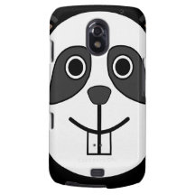 Cute Round Cartoon Panda Face Samsung Galaxy Nexus Cover