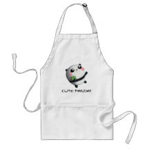 Cute Round Panda Apron