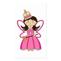 Cute Royal Princess Bookmark Business Card Templates
