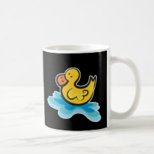 cute rubber ducky in tub coffee mugs