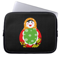 cute Russian nesting doll Computer Sleeves