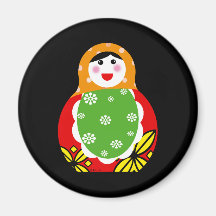 cute Russian nesting doll Fridge Magnets
