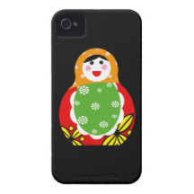 cute Russian nesting doll iPhone 4 Cases