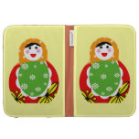 cute Russian nesting doll Kindle Folio Case