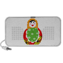 cute Russian nesting doll Laptop Speakers