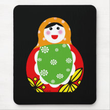 cute Russian nesting doll Mouse Pads