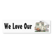 Cute RV Vintage Glass Egg Camper Travel Trailer
