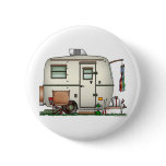 Cute RV Vintage Glass Egg Camper Travel Trailer