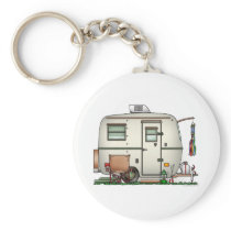 Cute RV Vintage Glass Egg Camper Travel Trailer
