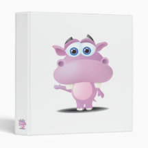 cute sad little hippo binders