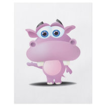 cute sad little hippo flyers
