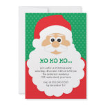 Cute Santa Christmas Party Custom Invites