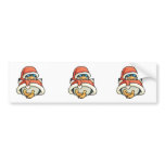 cute santa christmas penguin bumper stickers