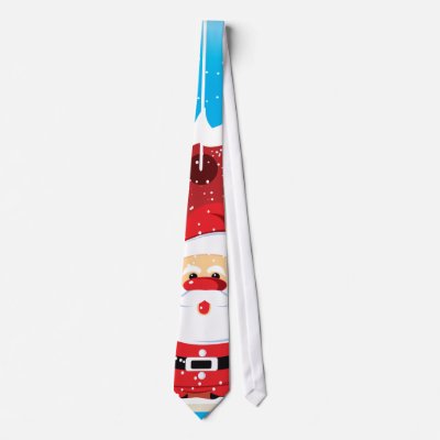 Cute Santa Claus custom necktie by zazzleproducts1