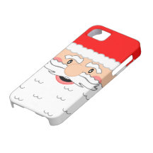 Cute Santa Claus Face - Holiday Design iPhone 5 Cases