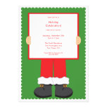Cute Santa Clause Holiday Party Invitation
