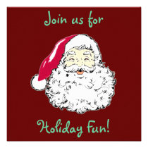 Cute Santa Clause Invitations invitations