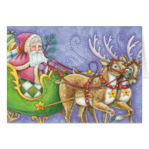Cute Santa - Kids Christmas Card