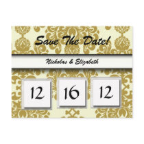 CUTE Save the Date Custom Calandar Postcard