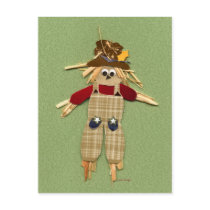 Cute Scarecrow Gifts Post Cards