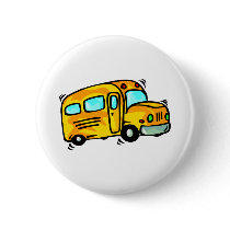 Cute School Bus Buttons