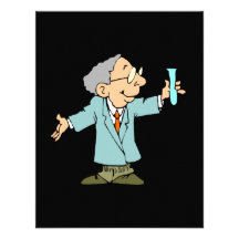 Cute Scientist in Lab Coat Personalized Announcements