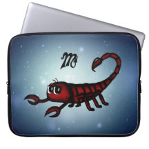 cute scorpio laptop sleeve