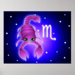 Cute Scorpio Zodiac Posters