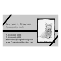 Cute Scottish Terrier dog art Business Cards