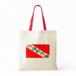 Cute Scubadorable Dive Flag Canvas Bags