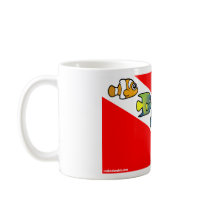 Cute Scubadorable Dive Flag Coffee Mugs