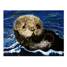 Cute Sea Otter Post Card