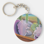 Cute Sea Shells Modern Art Custom Key Chain