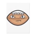 Cute Serious Foot Ball Cartoon Post Cards