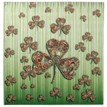 Cute Shamrocks Design Napkin