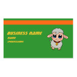 Cute sheep business card