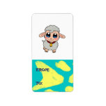 Cute sheep label