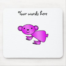 Cute Shiny pink koala Mouse Pads
