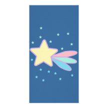 Cute Shooting Star Comet Personalized Photo Card