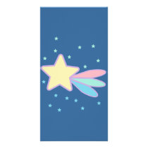Cute Shooting Star Comet Personalized Photo Card