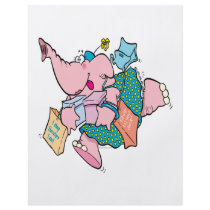 cute shopaholic shopping elephant flyer