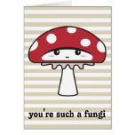 Cute Shy Kawaii Toadstool Cards
